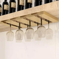 Glas-Organizer unter dem Schrank – Aufbewahrungslösung für die Küche