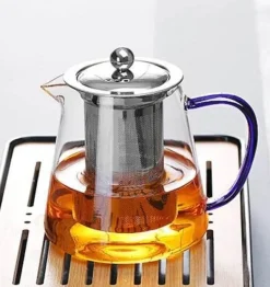 Glasteekanne mit Teesieb - 550 ml Puer Gaiwan Wasserkocher-Set
