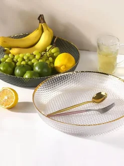 Glasteller zur Aufbewahrung von Obst und Snacks – Elegantes Wohnzimmerdekor
