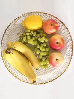 Glasteller zur Aufbewahrung von Obst und Snacks – Elegantes Wohnzimmerdekor