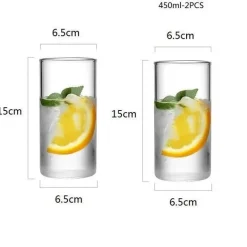 Glaswasserflasche mit Edelstahldeckel – 1,5 l