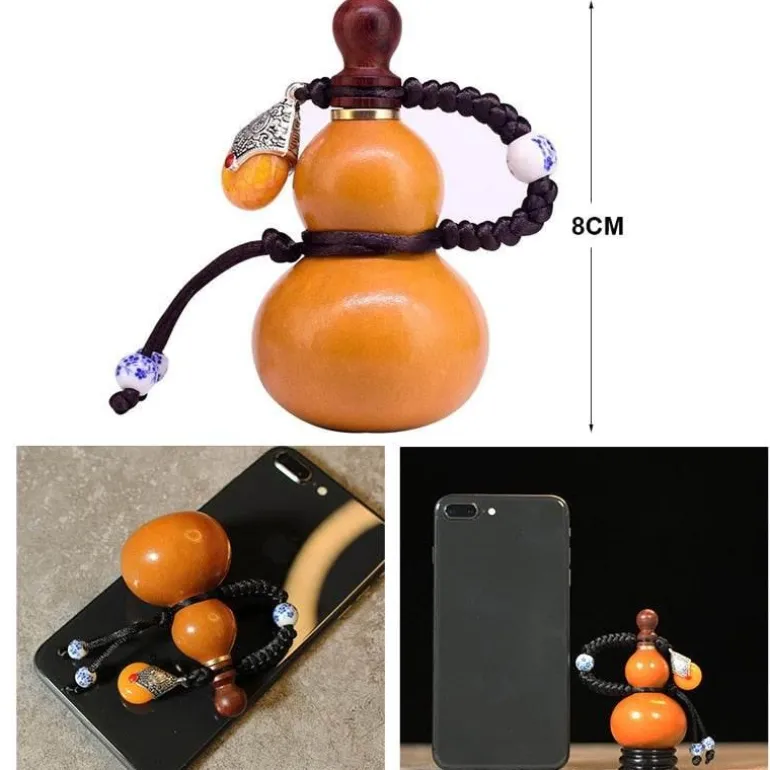 Glücksbringer-Schlüsselanhänger - Tragbare Amulettflasche
