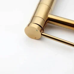 Gold Plated Brass Faucet - Elegant Sink Fixture