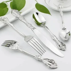 Gold Silber Edelstahl Besteck Set - Küchengeschirr Werkzeuge Zubehör