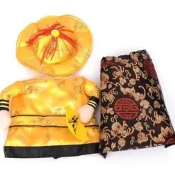 Golden King Hundekostüm - Fantasy Haustier Cosplay Outfit