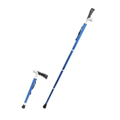 Goldener leichter Wanderstock für Senioren und Wandern im Freien