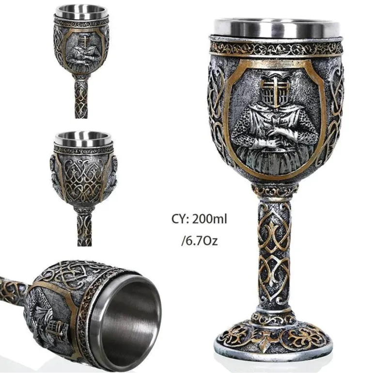 Gothic Dragon King Edelstahlkelch - 200 ml Weinglas