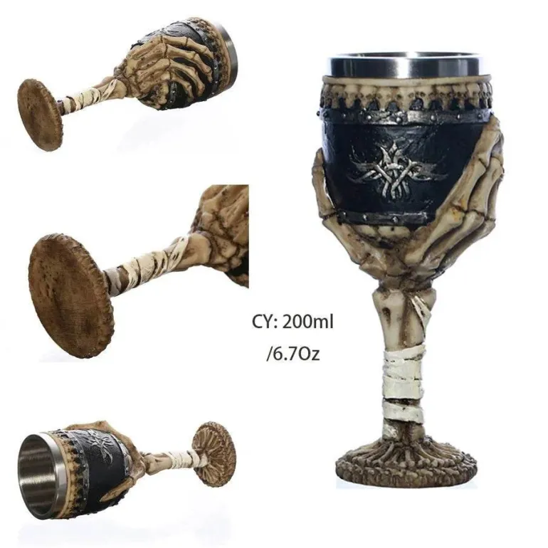 Gothic Dragon King Edelstahlkelch - 200 ml Weinglas