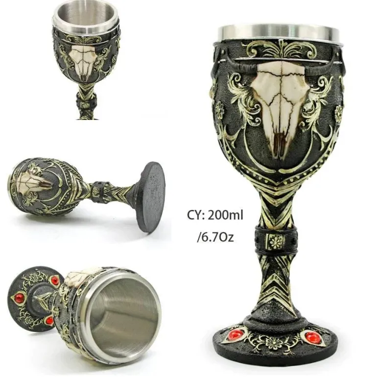 Gothic Dragon King Edelstahlkelch - 200 ml Weinglas