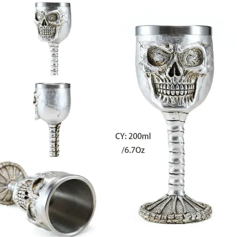 Gothic Dragon King Edelstahlkelch - 200 ml Weinglas