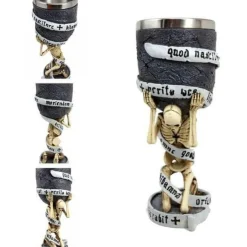 Gotischer Totenkopfkelch - Cocktail-Trinkgeschirr aus Edelstahl