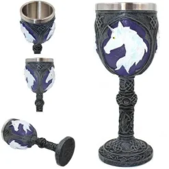 Gotischer Totenkopfkelch - Cocktail-Trinkgeschirr aus Edelstahl