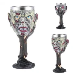 Gotischer Totenkopfkelch - Cocktail-Trinkgeschirr aus Edelstahl