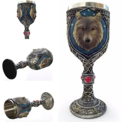 Gotischer Totenkopfkelch - Cocktail-Trinkgeschirr aus Edelstahl