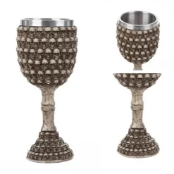 Gotischer Totenkopfkelch - Cocktail-Trinkgeschirr aus Edelstahl