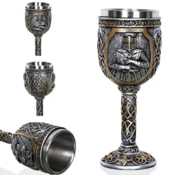 Gotischer Totenkopfkelch - Cocktail-Trinkgeschirr aus Edelstahl