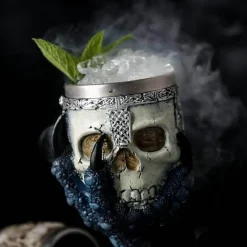 Gotischer Totenkopfkelch - Cocktail-Trinkgeschirr aus Edelstahl