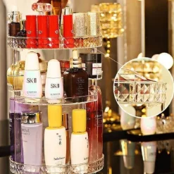 360-Grad drehbarer Make-up-Organizer – Kosmetik-Aufbewahrungsbox