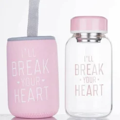 Gradient Sky 600ml Glaswasserflasche - Stilvolles Sport-Trinkgeschirr