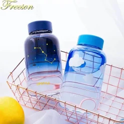 Gradient Sky 600ml Glaswasserflasche - Stilvolles Sport-Trinkgeschirr