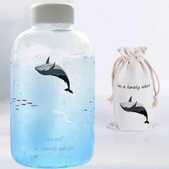 Gradient Sky 600ml Glaswasserflasche - Stilvolles Sport-Trinkgeschirr