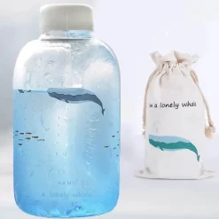 Gradient Sky 600ml Glaswasserflasche - Stilvolles Sport-Trinkgeschirr