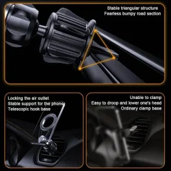 360-Grad-Magnet-Telefonhalter für die Lüftungsöffnung im Auto - Universelle Telefonhalterung