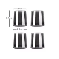 Grauer Glaskrug - Wasser- und Saftkrug mit großem Fassungsvermögen