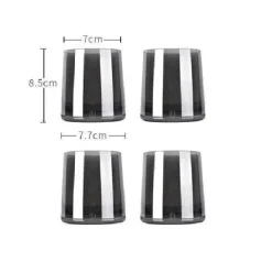 Grauer Wasserkrug aus Glas – 1900 ml Wasserkocher für kalte und heiße Säfte