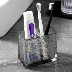 Gray Minimalist Bathroom Set - Modern Home Decor Accessories