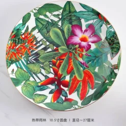 Green Leaf Geschirrset - Teller Schüsseln Teegeschirr