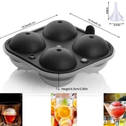 Große Eisballform – perfekt für Cocktails und Whiskey-Getränke