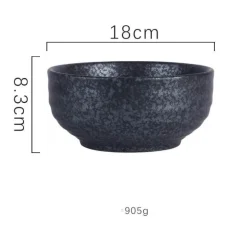 Große Ramen-Schüssel aus Keramik – 67 Zoll große Nudelsuppenschüssel für Küche und Hotel