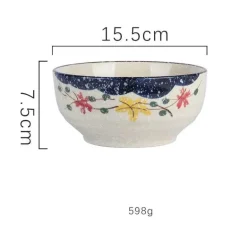 Große Ramen-Schüssel aus Keramik – 67 Zoll große Nudelsuppenschüssel für Küche und Hotel