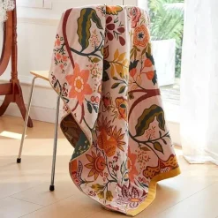 Großes Badetuch aus Baumwollgaze – weich, saugfähig, 90 x 180 cm für ultimativen Komfort