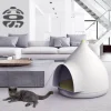 Großes Katzenhaus – Katzenunterstand im Wassertropfen-Design