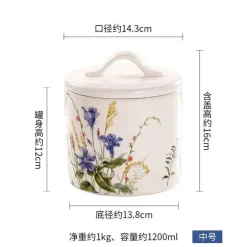 Großes, mit Silikon versiegeltes Vorratsglas für Blumen – vielseitige Dose für Nüsse, Tee, Zucker, Gewürze