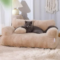 Großes Plüsch-Haustiersofa – Bequemes Vier-Jahreszeiten-Hunde-/Katzenbett