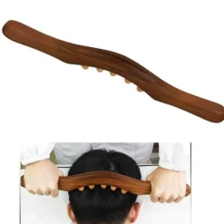 Gua Sha Massagegerät aus Holz – Werkzeug zur Linderung von Nacken und Schultern