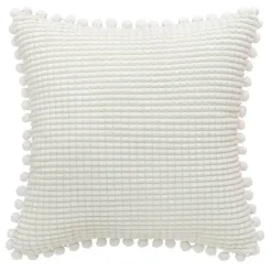 Hahnentritt-Kissenbezug - Schwarz-weißer Kissenbezug mit Schleife, 30 x 50 cm