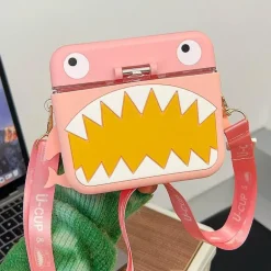 Hai-Wasserflasche mit integriertem Strohhalm – umweltfreundliches Trinkgeschirr