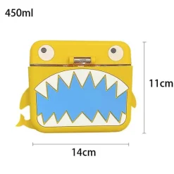 Hai-Wasserflasche mit integriertem Strohhalm – umweltfreundliches Trinkgeschirr