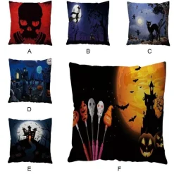 Halloween-Kürbis-Kissenbezüge – Dekorative, gruselige Kissen