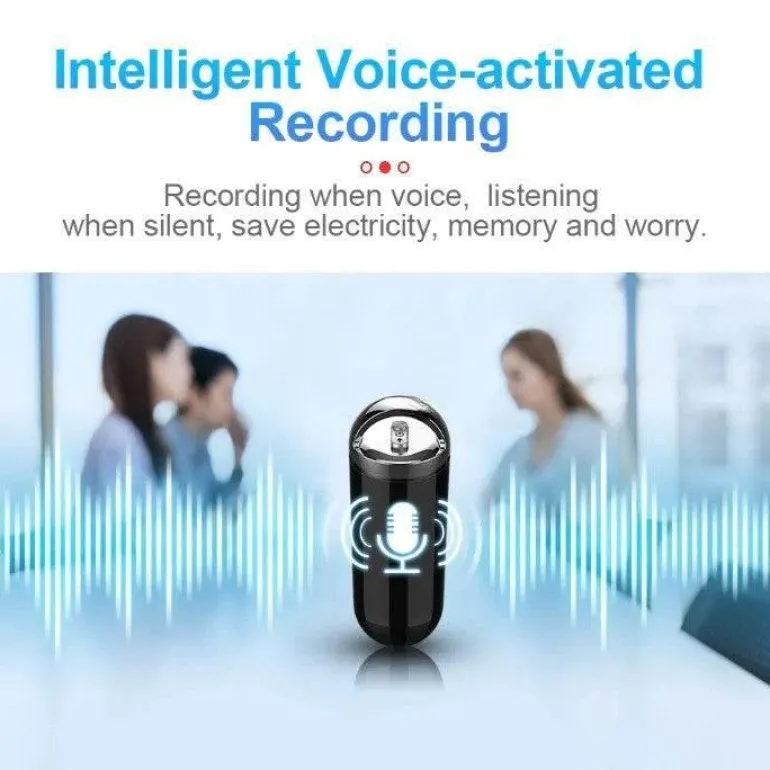 Halskette mit sprachaktiviertem Audiorecorder – stilvolles Smart-Gerät für freihändige Aufnahmen