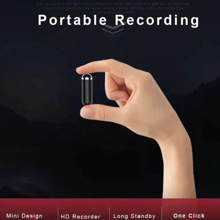 Halskette mit sprachaktiviertem Audiorecorder – stilvolles Smart-Gerät für freihändige Aufnahmen