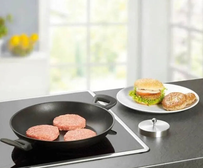Hamburger-Patty-Form aus Edelstahl – Burger-Maker-Werkzeug