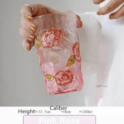 Handbemalte Teetasse aus Glas – Einzigartiges Weihnachtsgeschenk für Zuhause oder das Büro