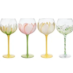 Handbemalter Weinkelch – Künstlerisches Rotweinglas für Hochzeitsfeiern