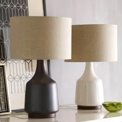 Handcrafted Ceramic Cove Table Lamp