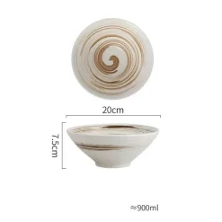 Handelsübliche Ramenschalen aus Keramik – langlebiges Geschirrset